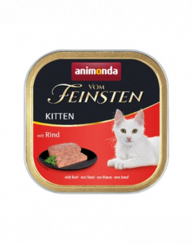 ANIMONDA Vom Feinsten Kitten hrana umeda pentru pisoi, cu vita 100 g