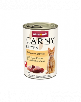 ANIMONDA Carny Kitten Poultry Cocktail 400 g Conserva hrana umeda pisoi, cu pasare