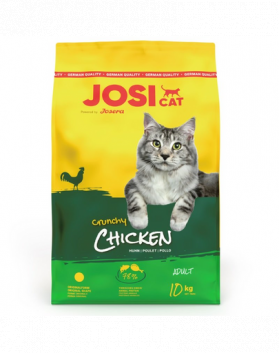 JOSERA JosiCat Crunchy Chicken 10kg carne de pasare pentru pisici adulte