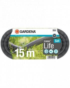 GARDENA Kit de 15 m de furtun textil Liano Life