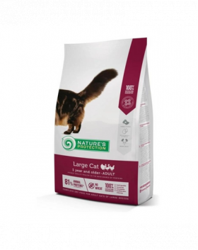 NATURES PROTECTION Large Cat Poultry Adult 2 kg Hrana pentru pisici de talie mare, cu pasare