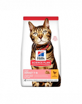 HILL'S Science Plan Feline Adult Light Chicken pentru pisici sterilizate, cu pui 20 kg (2 x 10 kg)