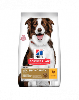 HILL'S Science Plan Canine Adult Healthy Mobility Medium Chicken 14 kg hrana pentru caini de talie mijlocie, cu pui, pentru sustinerea articulatiilor