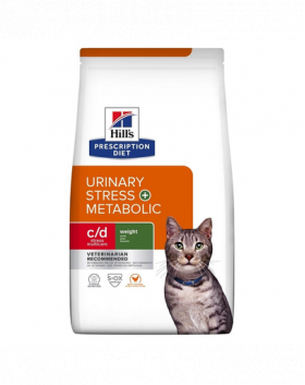 HILL'S Prescription Diet Feline c/d Urinary Stress + Metabolic 8 kg Hrana uscata pisici cu afectiuni ale tractului urinar