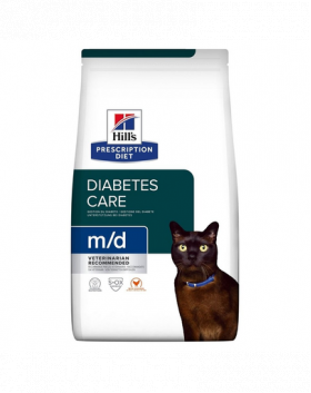 HILL'S Prescription Diet M/D Diabetes Feline hrana dietetica pentru pisici cu diabet sau obeze, cu pui 3 kg