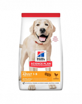 HILL'S Science Plan Canine Adult Light Large breed Chicken 18 kg pui pentru caini de talie mare