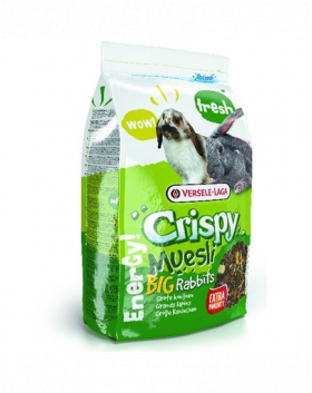 VERSELE-LAGA Crispy Muesli Big Rabbits Hrana pentru iepuri mari, varietate de ingrediente 2,75 kg