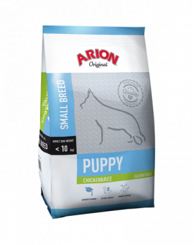 ARION Original Puppy Small Chicken &amp; Rice 7,5 kg hrana catei rasa mica, pui si orez