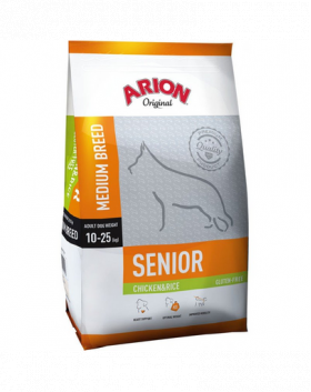 ARION Original Senior Medium Chicken&amp;Rice 12 kg hrana caini adulti talie medie sau senior