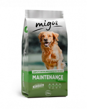 MIGOS Maintenance Plus 20 kg hrana caini cu activitate redusa, cu vitamine