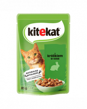 KITEKAT iepure in sos 28x85 g hrana pisica adulta