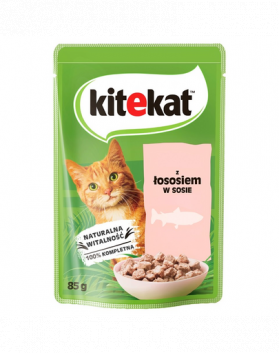 KITEKAT pliculete hrana pisici 28x85 g somon in sos