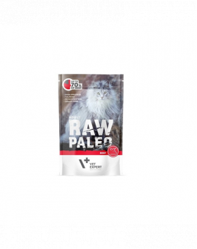 VETEXPERT RAW PALEO Cat Adult hrana umeda pisici adulte 100 g cu vita