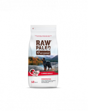 VETEXPERT Raw Paleo Beef Adult Large 12 kg hrana caini adulti talie mare, cu vita