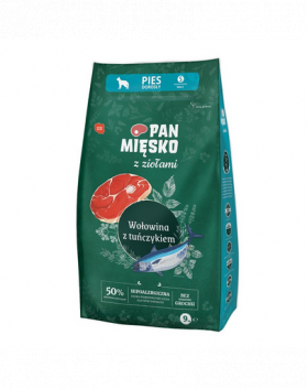 PAN MIĘSKO hrana caini rase mici S 9 kg ierburi aromatice, vita si ton