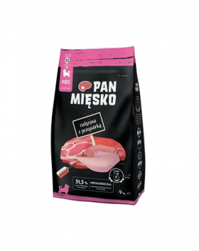 PAN MIĘSKO Hrana caini juniori si tineri, vitel si prepelita 3 kg