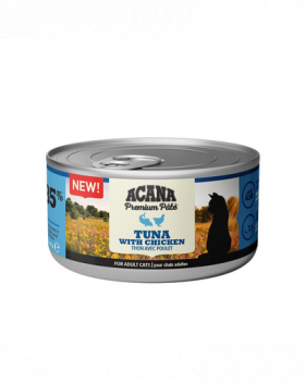 ACANA Premium Pate Tuna &amp; Chicken Conserve pisica, cu ton si pui 8 x 85 g