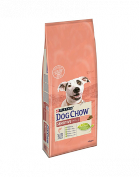 Purina Dog Chow Adult Sensitive hrana uscata caini adulti cu sistem digestiv sensibil, cu somon 14 kg