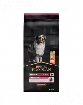 PURINA PRO PLAN MEDIUM ADULT Sensitive Skin Sac hrana caini talie medie cu piele sensibila 14kg