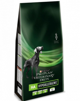 PURINA Pro Plan Veterinary Diets Canine HA Hypoallergenic hrana uscata dietetica pentru caini cu diverse alergii 11 kg