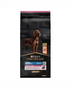 PURINA PRO PLAN Large Athletic Adult Sensitive Skin hrana uscata caini adulti de talie mare, cu somon 14 kg