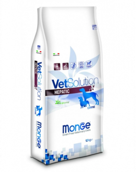 MONGE Vet Solution Dog Hepatic Dieta veterinara pentru caini cu probleme hepatice 12 kg