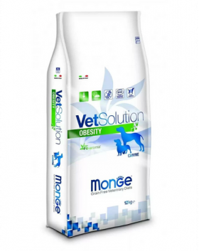 MONGE Vet Solution Dog Obesity 12 kg hrana dietetica pentru caini, pentru reducerea greutatii excesive