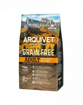 ARQUIVET Grain Free Adult hrana caini adulti, curcan si legume 12 kg