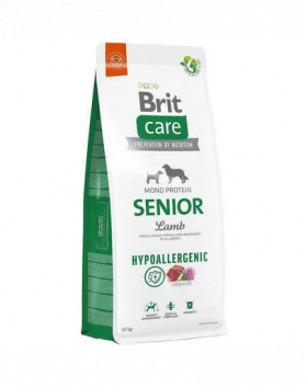 BRIT CARE Hypoallergenic Senior Lamb 12kg Hrana caine senior, cu miel