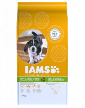 IAMS ProActive Health Puppy &amp; Junior Small &amp; Medium Breed Chicken 3 kg