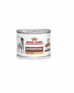 ROYAL CANIN Veterinary Gastrointestinal High Fibre pate 200g hrana dietetica pentru caini