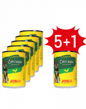 JOSERA JosiDog pui in sos 5x415g hrana caine adult + 1 GRATIS