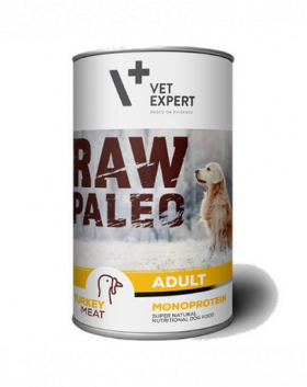 VETEXPERT RAW PALEO Adult cu carne de curcan 400 g