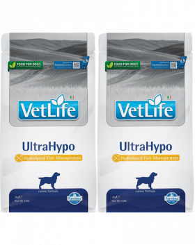 FARMINA Vet Life Ultrahypo - Hrana uscata caini cu intoleranta alimentara 2x 2 kg