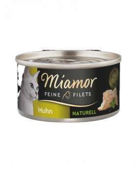 MIAMOR Feine Filets Naturell Chicken 80g pui in sos propriu, hrana pisica