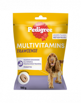 PEDIGREE Multivitamins Digestion recompense caini adulti, gust pui 6x180 g