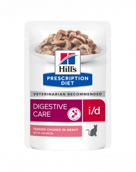 HILL'S Prescription Diet i/d Digestive Care Plic hrana pisici cu somon 85g