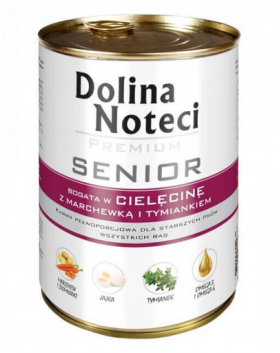 DOLINA NOTECI Premium Senior cu carne de vită, morcovi și cimbru 400g