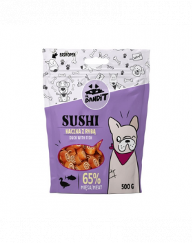 MR. BANDIT Sushi Recompense cu pui si peste, pentru caini 500 g