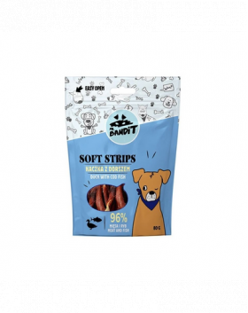 MR. BANDIT Soft Benzi de rata si cod pentru caini 80 g