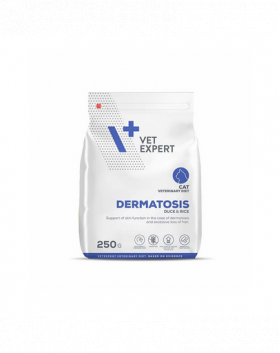 VET EXPERT Veterinary Diet Cat Dermatosis 250 g hrana dietetica pisici cu afectiuni piele