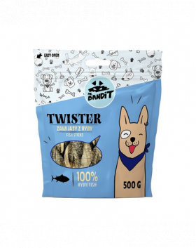 MR. BANDIT Twister Recompensa cu peste, pentru caini 500 g