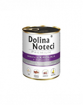 DOLINA NOTECI Premium bogat în iepure cu merișoare 800 g