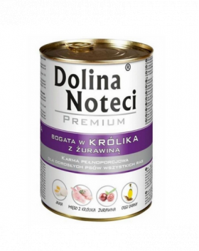 DOLINA NOTECI Premium bogat în iepure cu merișoare 400 g