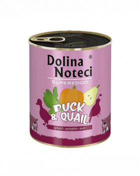 DOLINA NOTECI Premium SuperFood Rață cu prepeliță 800 g