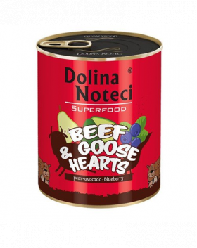 DOLINA NOTECI Premium SuperFood inimi de vită și gâscă 800 g