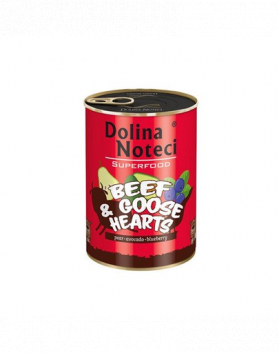 DOLINA NOTECI Premium SuperFood inimi de vită și gâscă 400 g