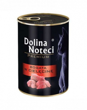 DOLINA NOTECI Premium Bogată în carne de vițel - pentru pisici adulte 400 g