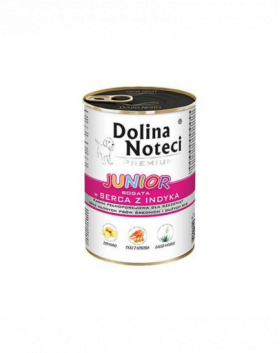 DOLINA NOTECI Premium Junior bogat în inimi de curcan 400 gr