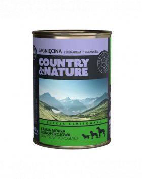 COUNTRY&amp;NATURE Hrana fara cereale caini adulti, miel 400 g